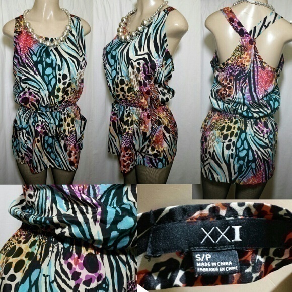 ☄XXI Forever Multi-Leopard Mini Tank/Tunic - Picture 1 of 6